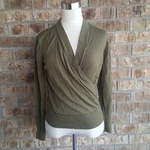 J CREW Merino Wool Wrap Sweater - Size Medium